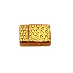 Heart Magnetic Clasp for 10mm Flat Leather Cork Jewelry Making