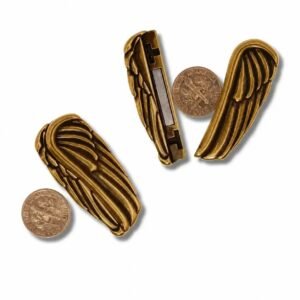 Angel Wing Magnetic Clasp for Leather Cork Jewelry Three Finishes
