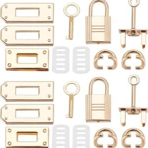 20 Piece Alloy Bag Lock Clasp Hardware for Leather Crafts