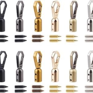 12 Sets Suspension Clasps Alloy Bag Connectors Six Mixed Colors